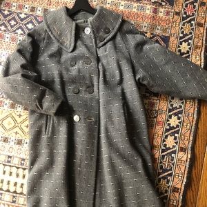 Vintage wool coat, size 10.